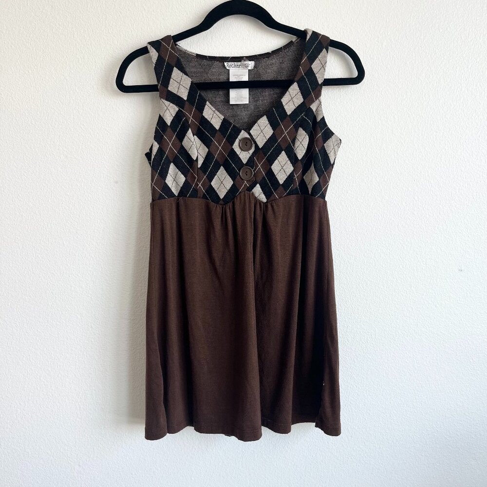 Vintage Argyle Top